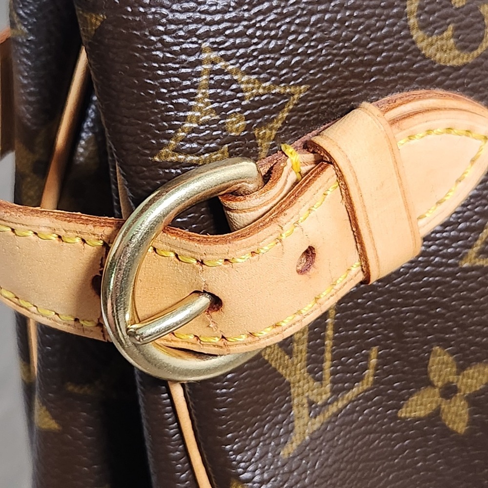 COA Louis Vuitton Monogram Batignolles Horizontal Bucket Tote Bag Brown Purse - Picture 9 of 16